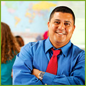 Photo of an Hispanic teacher.